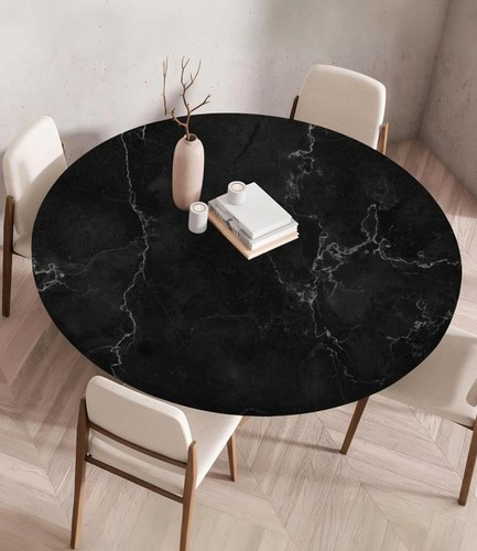 Tischdecke abwaschbar rund - abwaschbar,