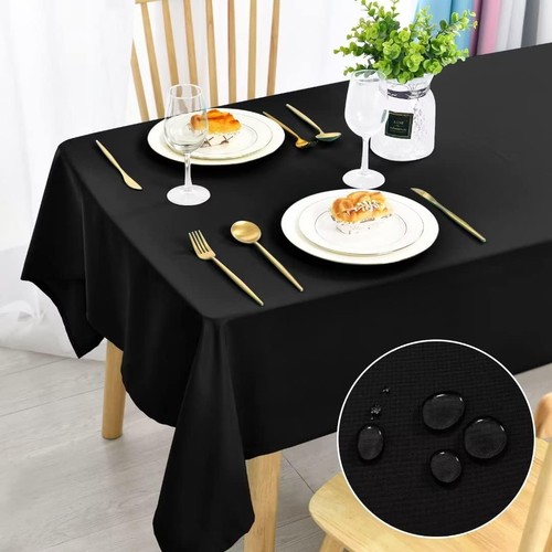 Tischdecke schwarz abwaschbar - tischdecke,