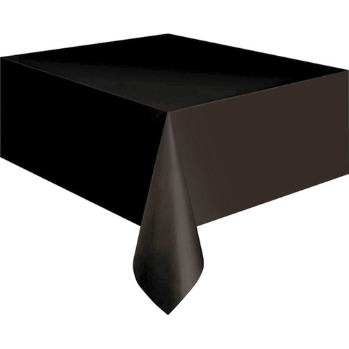 Tischdecke schwarz kunststoff - schwarz,