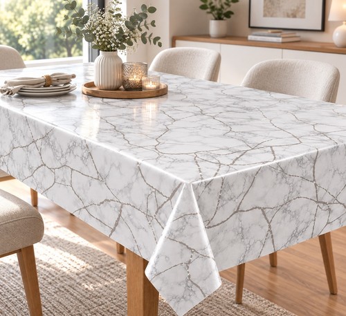Wachstuch tischdecke marmor - tischdecke,