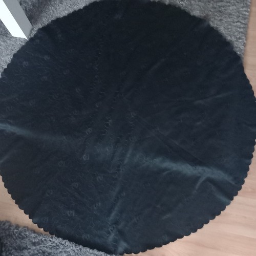 Tischdecke rund schwarz 160 - rund,