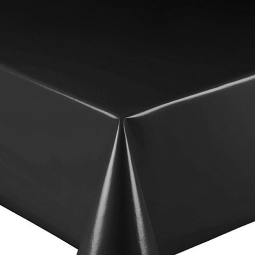 Pvc tischdecke uni schwarz - uni,