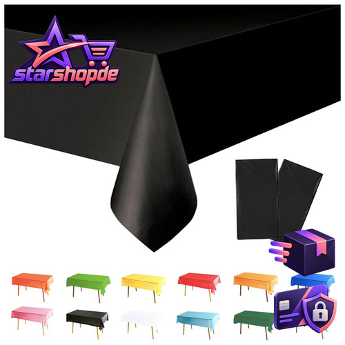 Tischdecke einweg schwarz - einweg,