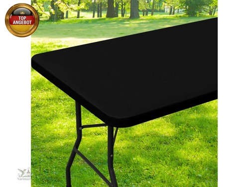 Schwarz rechteckige tischdecke - schwarz,