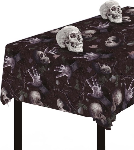Halloween friedhof tischdecke - friedhof,