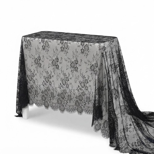 Schwarz tischdecke 150x300cm - ,