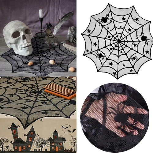 Halloween spitzen tischdecke - halloween,